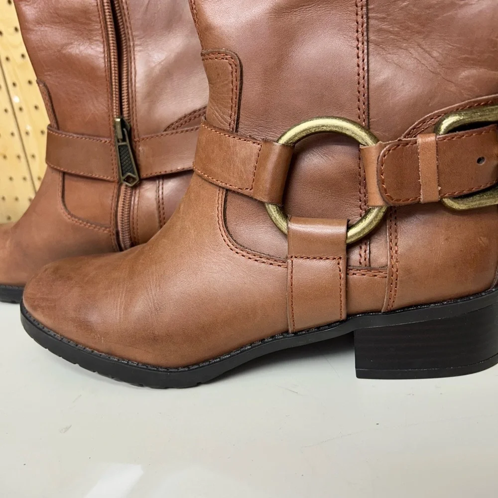 Donald J Pliner Brown Leather Knee-High Boots
